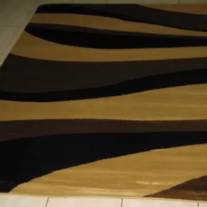 Beige Modern Heatset Floor Rug