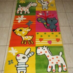 Modern Kids Zoo Heatset Floor Play Rug