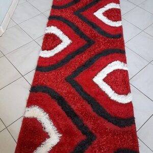 Luxury Modern Carved Soft Shaggy Hallway Runner Rug