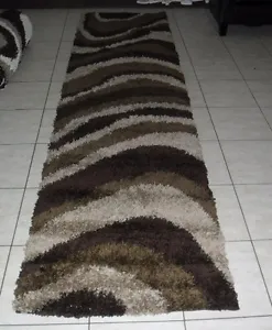 Modern Shaggy Hallway Runner Rug
